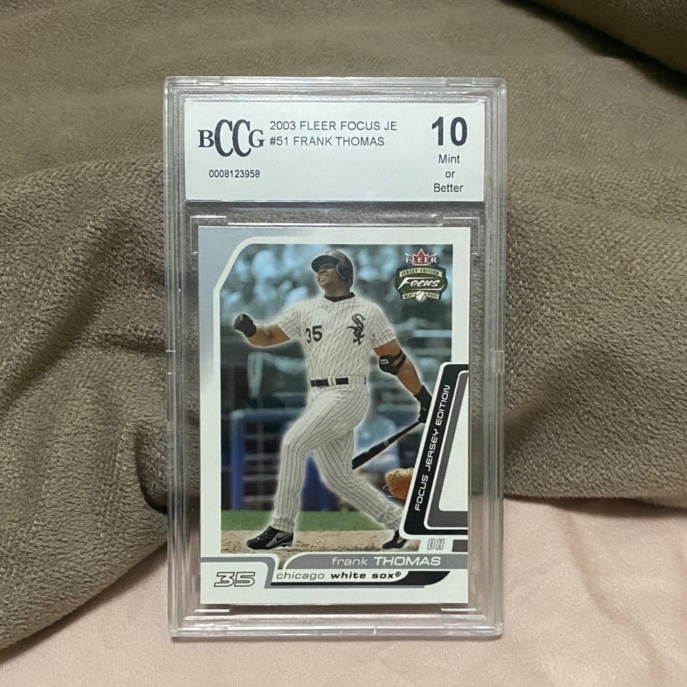 Frank Thomas 2003 Fleer Focus JE Baseball Card BCCG 10!!
